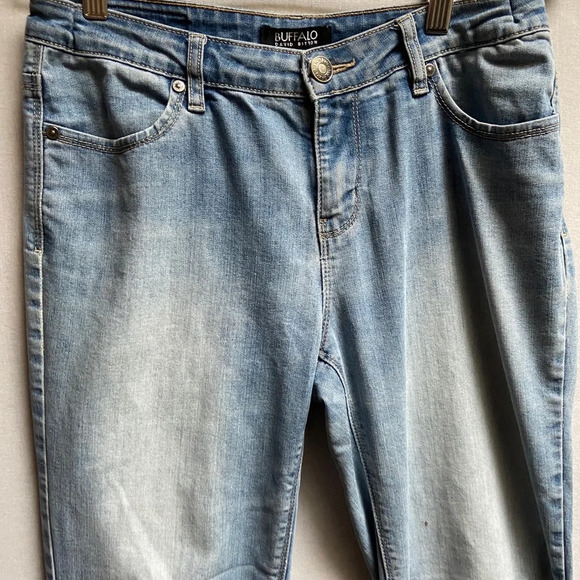 Buffalo mid rise  straight leg denim jeans Sz 30 - Picture 4 of 13
